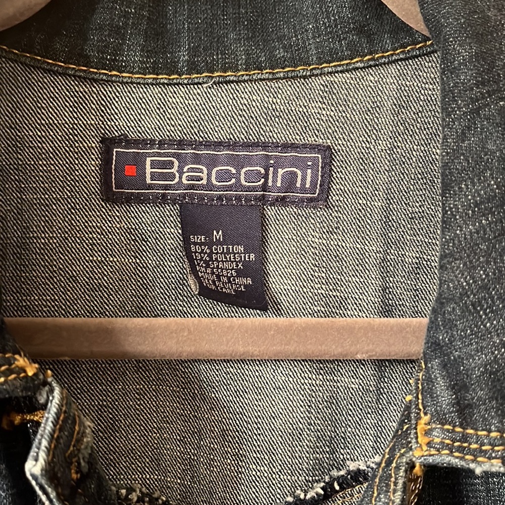 Baccini jean jacket.  NWOT! - Picture 3 of 5